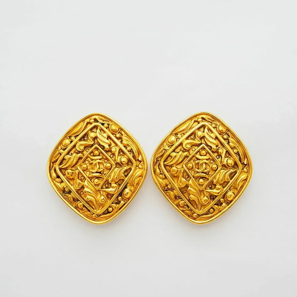 CHANEL Authentic Gold Earrings